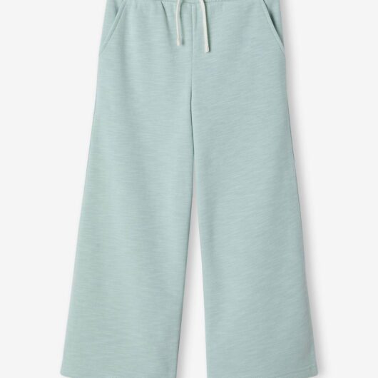 Wide-Leg Joggers for Girls aqua green