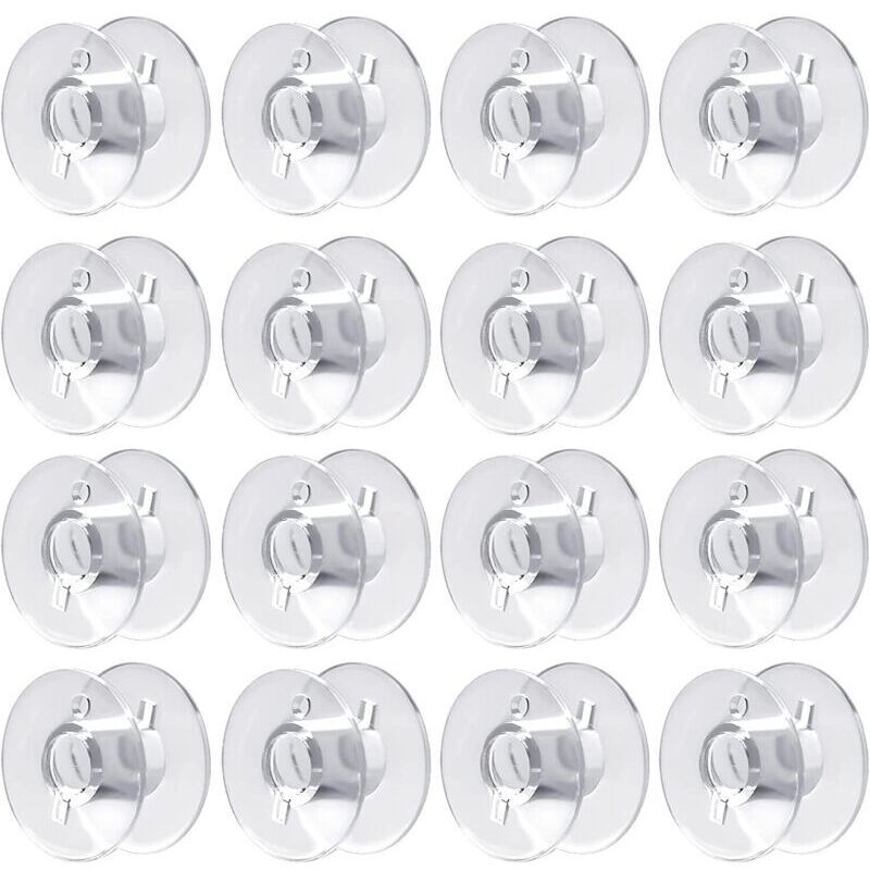 60 Pcs Sewing Machine Bobbins, Plastic Bobbins for Sewing Machines, Compatible with Brother, Singer, Kenmore, Janome, and Most Sewing Machines
