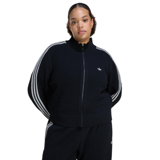 Adidas Firebird Women Track Tops - Black - Size S - Poly Mesh