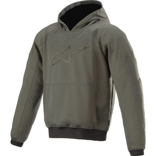 Alpinestars Ageless Motorcycle Hoodie - Military Green Melange / UK/US 36-38" | EU 46 / 48 | S