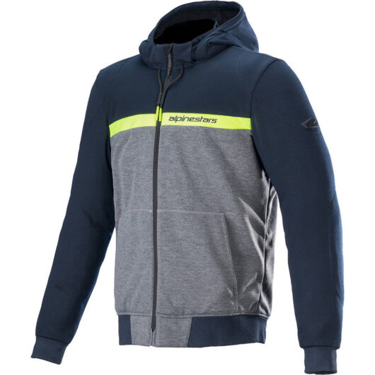 Alpinestars Chrome Street Motorcycle Hoodie - Dark Navy Dark Grey / UK/US 36-38" | EU 46 / 48 | S