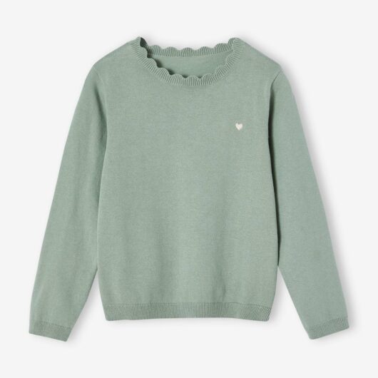 BASICS Jumper for Girls grey green