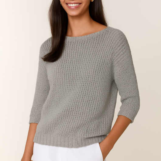 Batwing Knitted Jumper - ONE / STONE