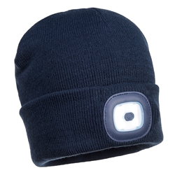 Beanie LED Head Light USB Rechargeable (Navy)