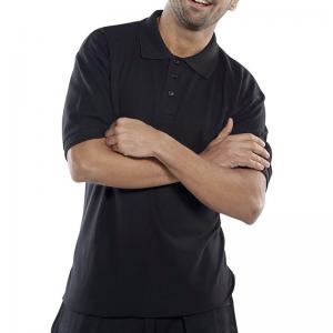 Beeswift Click Premium PK Short Sleeve Polo Shirt Black L CPPKSBLL