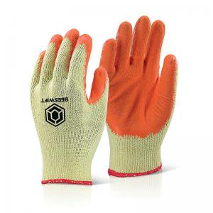 Beeswift Economy Grip Gloves Orange Large Pack of 10 EC8NORL BSW33740