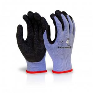 Beeswift Multi-purpose Black Latex Palm Coated Glove Medium MP1BLM