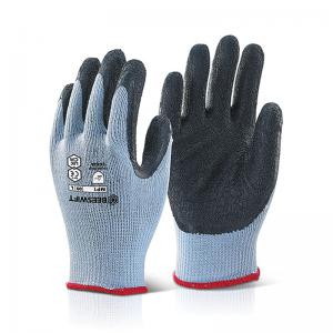 Beeswift Multipurpose Gloves Latex Rubber Coated Palm 1 Pair Black