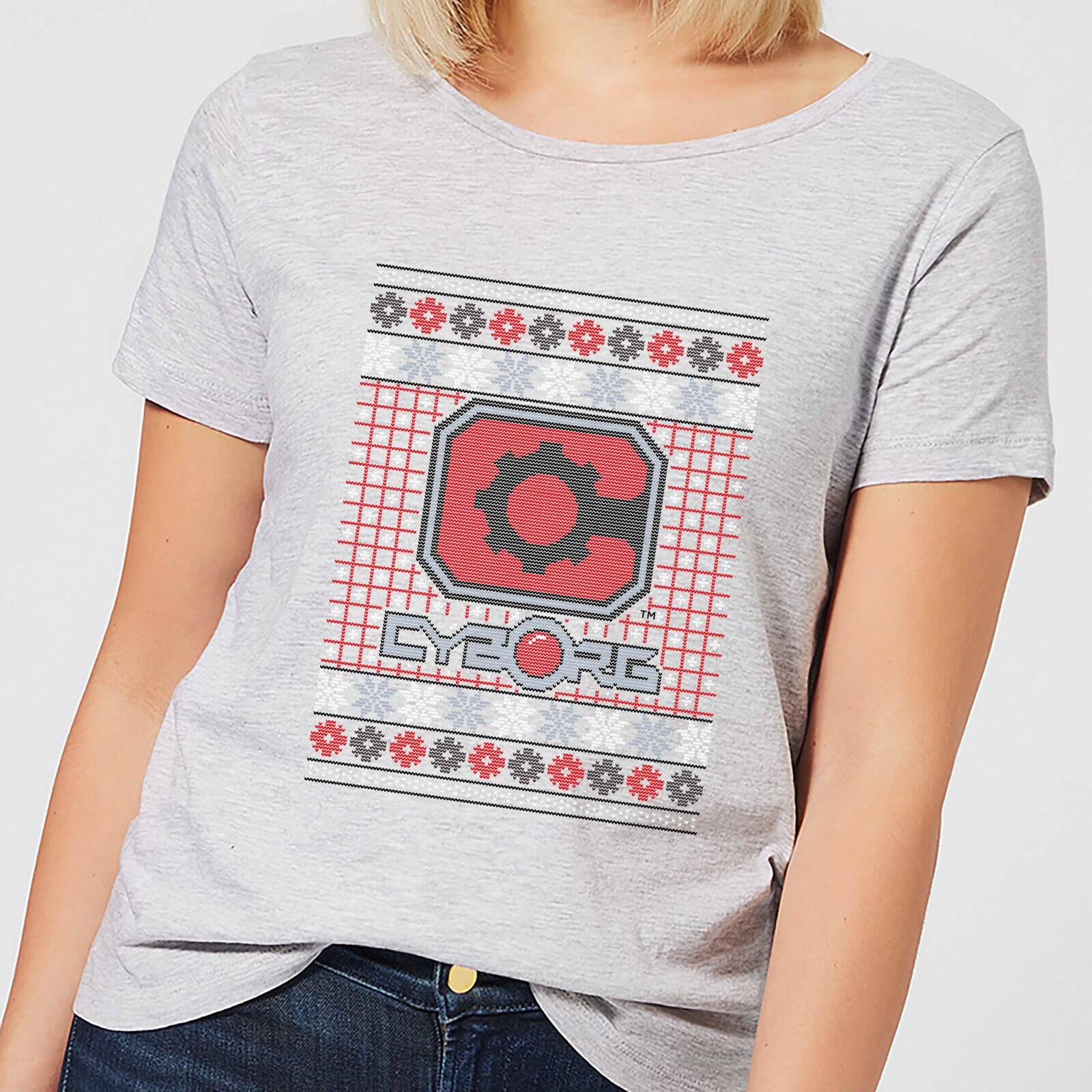 DC Cyborg Knit Women's Christmas T-Shirt - Grey - XS
