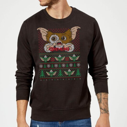 Gremlins Ugly Knit Christmas Jumper - Black - S