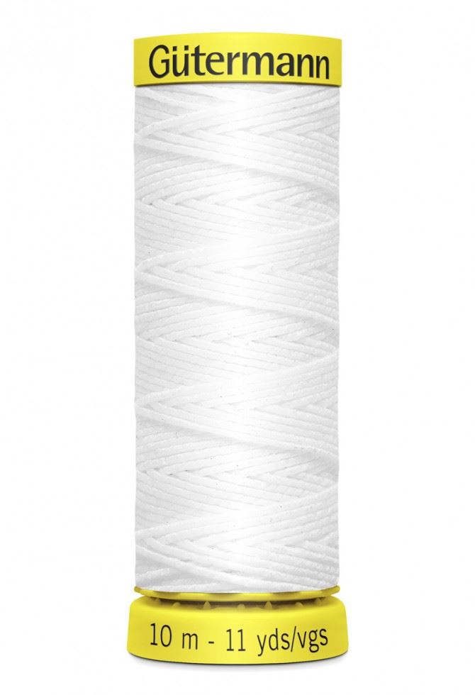 Gutermann Shirring Elastic White