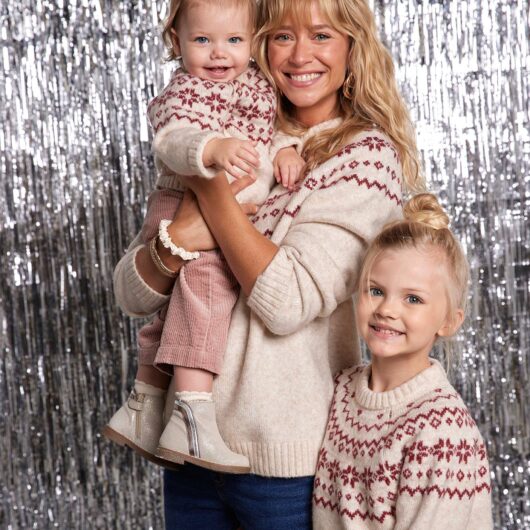 Jacquard Jumper for Women, Christmas Capsule Collection, ENVIE DE FRAISE ecru