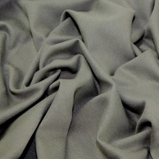 John Kaldor Roanne Ponte Roma Double Stretch Knit Fabric Mid Grey