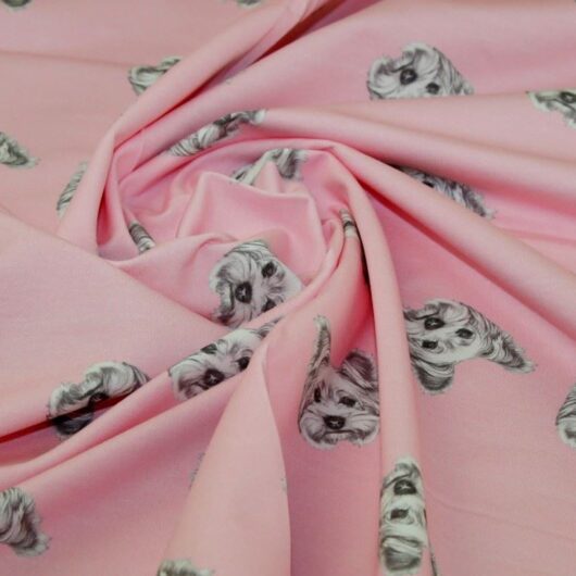 John Louden Loop Back French Terry Stretch Knit Fabric Pink