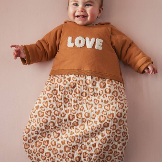 Long Sleeve Baby Sleeping Bag, Lovely Leo hazel