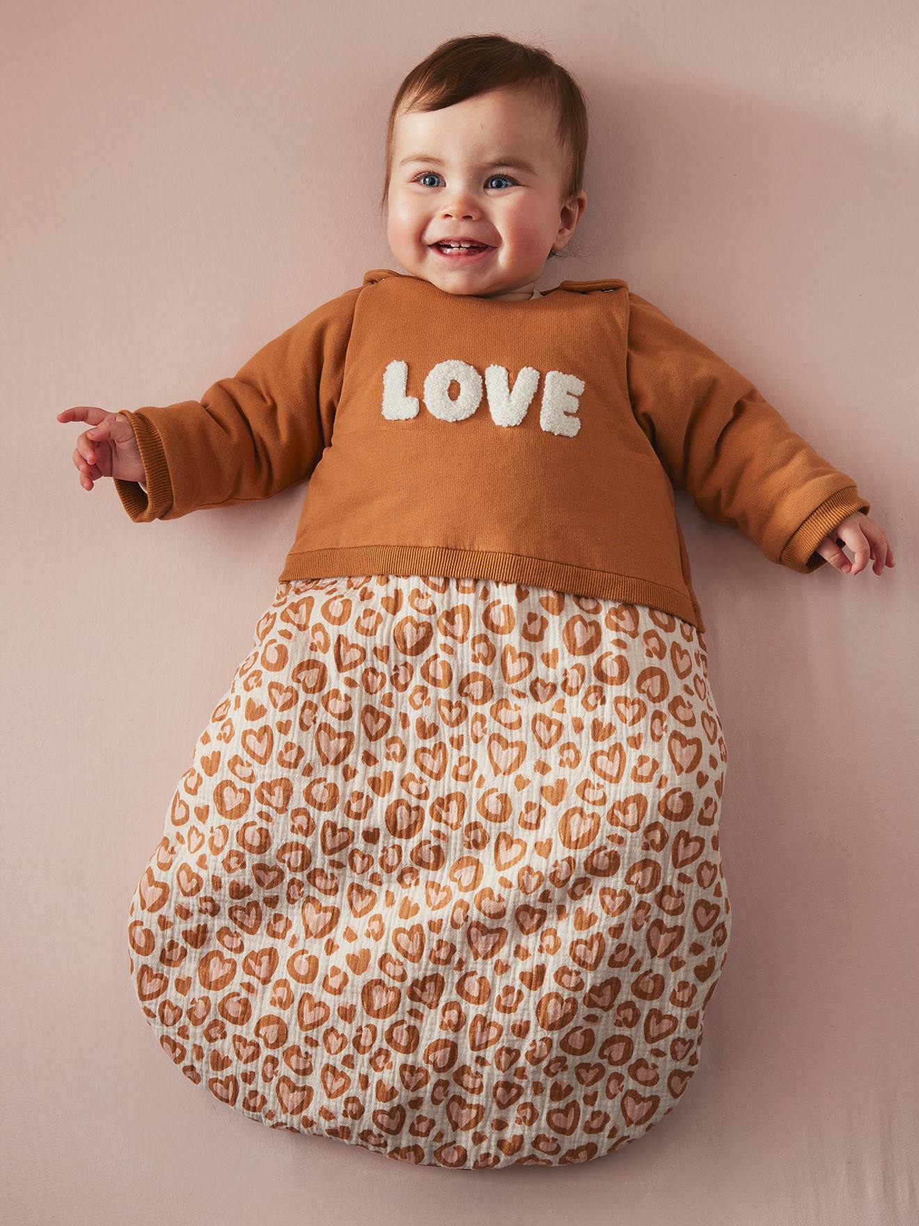 Long Sleeve Baby Sleeping Bag, Lovely Leo hazel