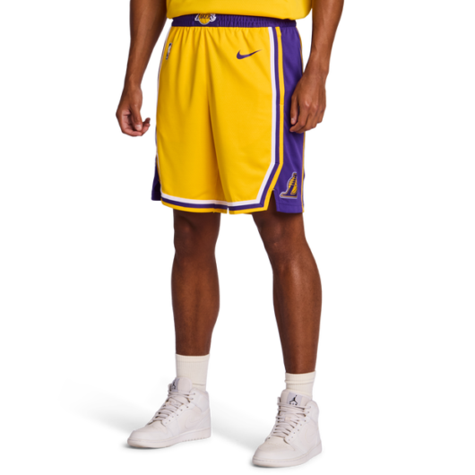 Nike NBA Men Shorts - Yellow - Size S