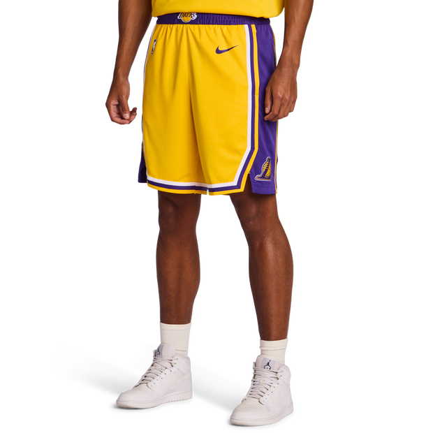 Nike NBA Men Shorts - Yellow - Size S