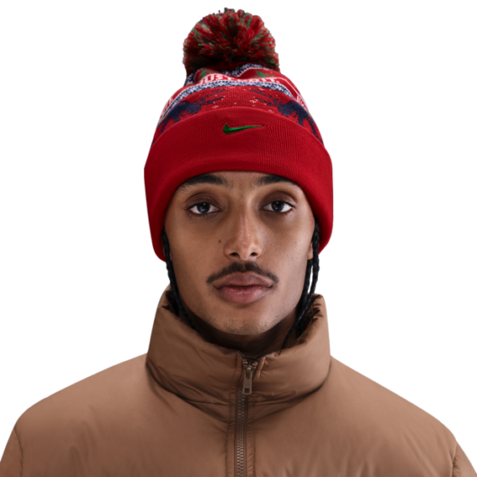 Nike Peak Unisex Knitted Hats & Beanies - Red - One Size - Wool