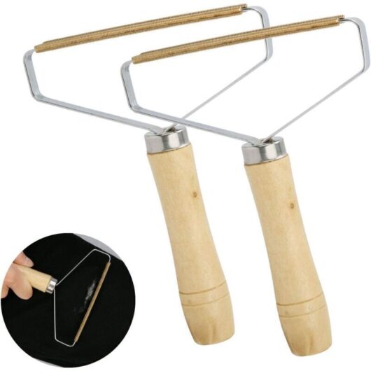 Set of 2 Manual Anti-Pile Brushes, Lint Shaver, Clothes Lint Remover Machine for Pet Hair Carpets...
