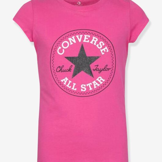 Timeless Chuck Patch Tee by CONVERSE rose