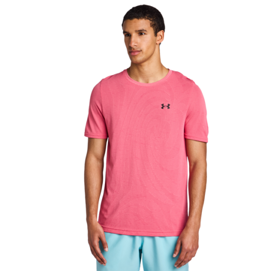 Under Armour Vanish Men T-Shirts - Pink - Size XS - Poly Jersey