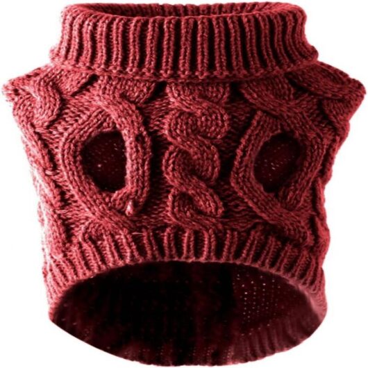 Warm knitted sweater in soft wool for small, medium and large dogs - winter