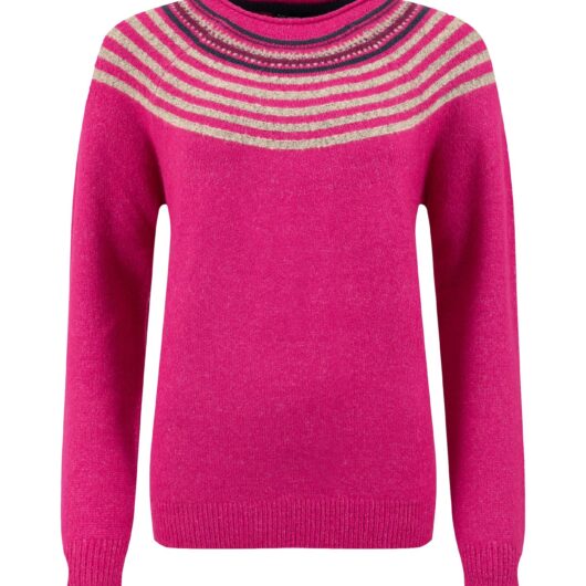 Weird Fish Sinatra Patterned Knit Jumper Gerbera Size 10
