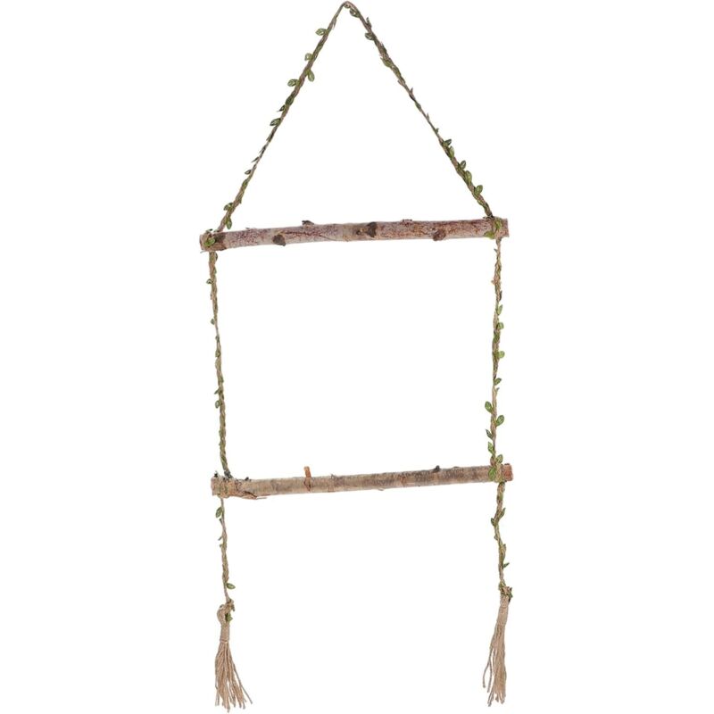 1 Set Jute Wall-Mounted Decorative Photo Holder for Displaying Souvenirs, Lightweight and Practical in a Rustic Style