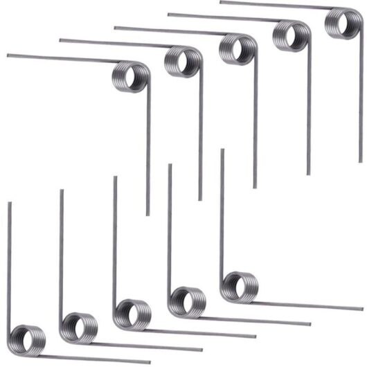 10 Pieces Torsion Spring, Return Spring, Wire Diameter 0.5mm, Outer Diameter 4.5mm, 6 Turns, 90° Angle, For Home Repairs