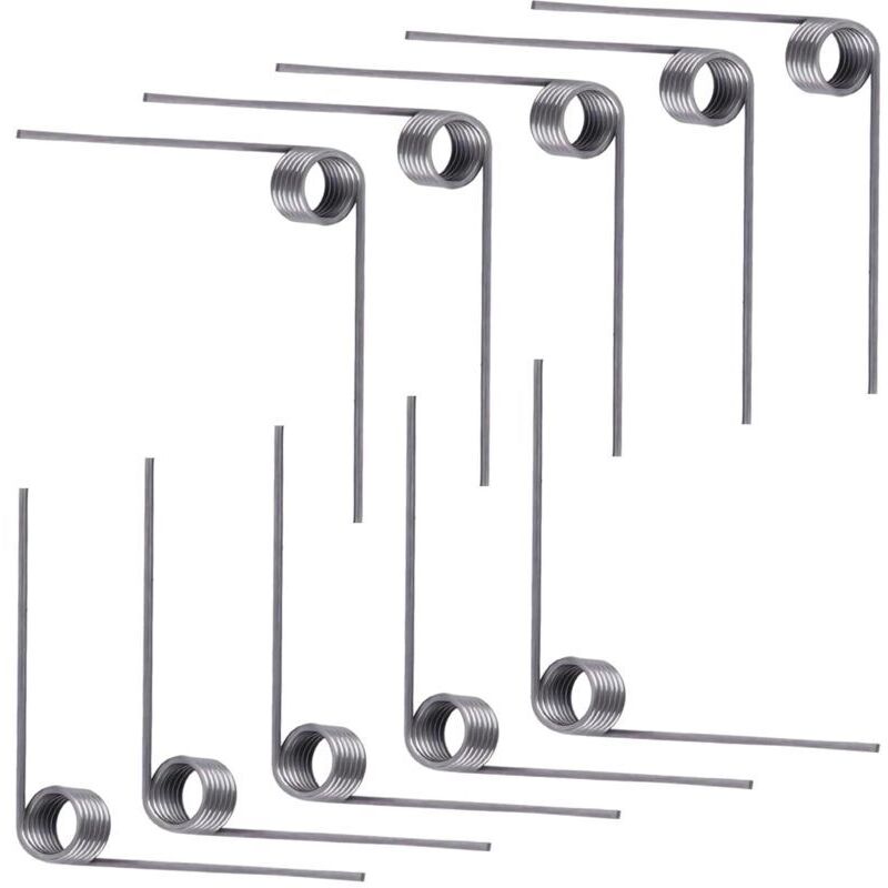 10 Pieces Torsion Spring, Return Spring, Wire Diameter 0.5mm, Outer Diameter 4.5mm, 6 Turns, 90° Angle, For Home Repairs