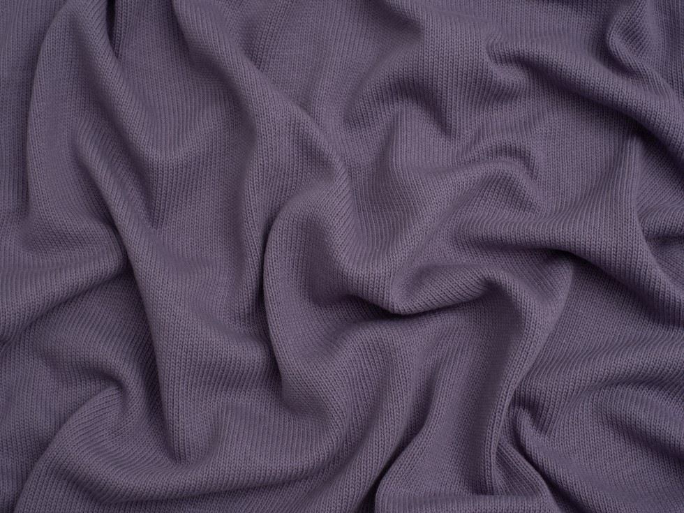 100% Cotton Sweater Knit Stretch Fabric Purple Sage