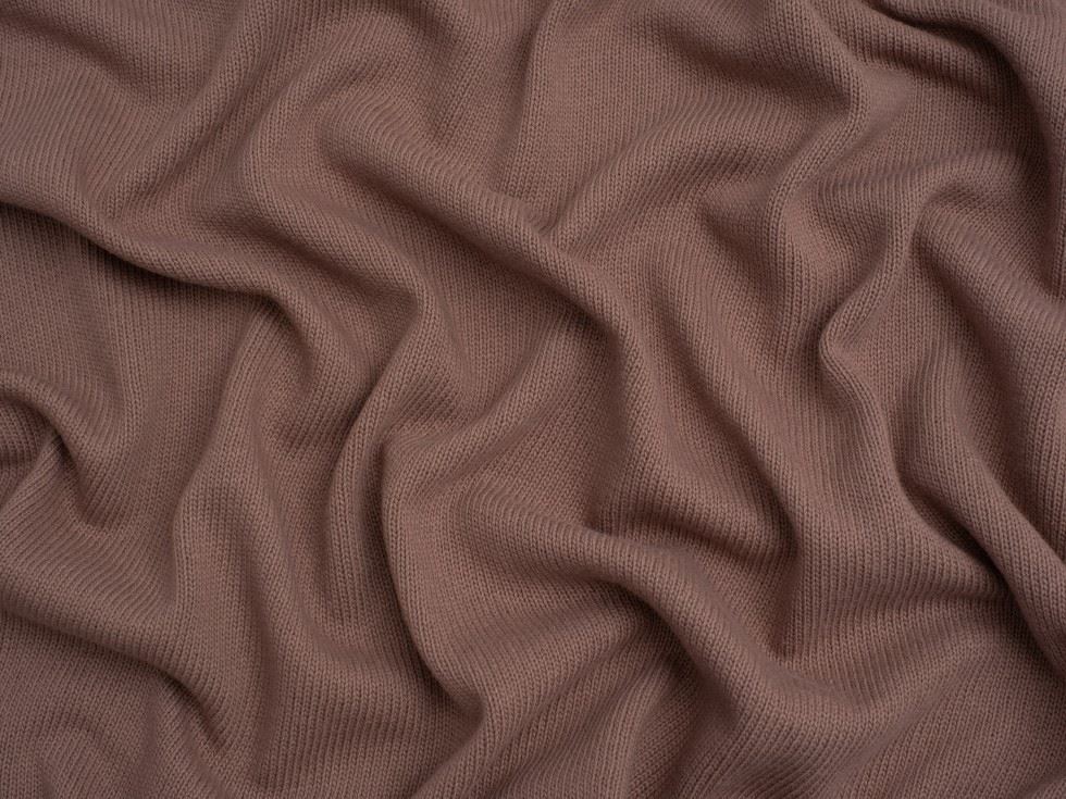 100% Cotton Sweater Knit Stretch Fabric Sunset Pink