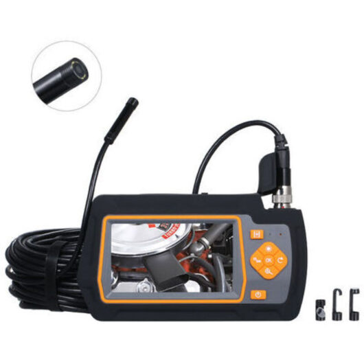 1080P camera with 8.5mm outer diameter industrial endoscope and 20-meter long cable (built-in 2600mAh lithium battery, 20-meter reel length, 32GB TF