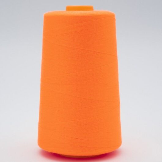 120s Sewing Thread Cone Fluorescent Orange