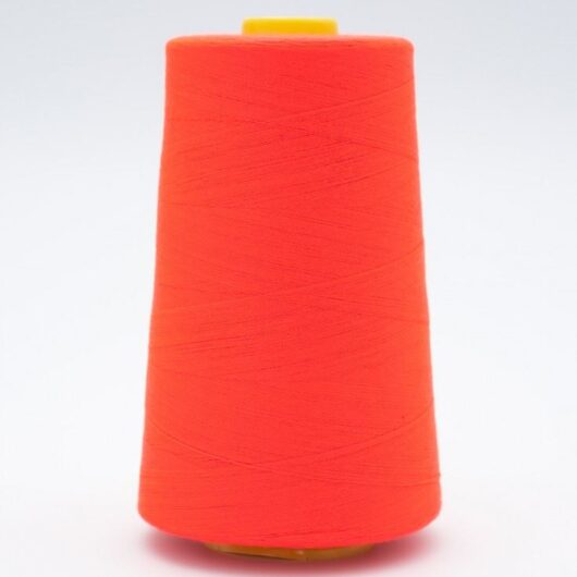120s Sewing Thread Cone Fluorescent Red