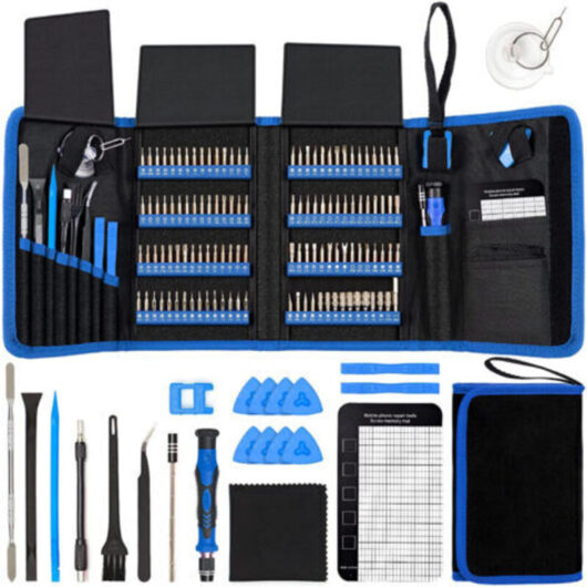 142 Pieces Electronic Precision Screwdriver with 120 Bits Magnetic Repair Tool Kit for iPhone, MacBook, Computer