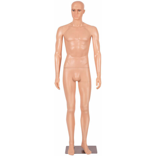 184 cm Male Mannequin Dismountable Mannequin Standing Dress Form W/ Iron Stand