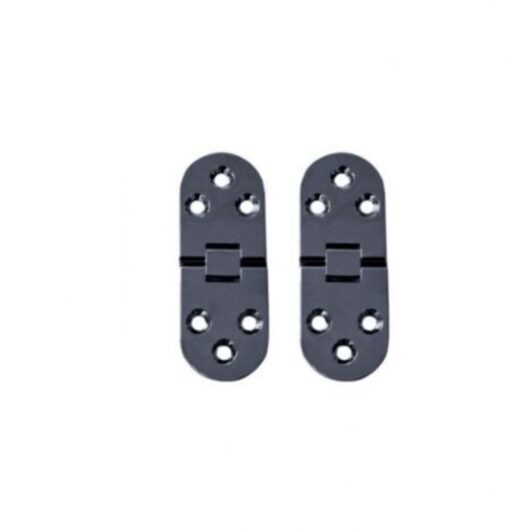 2 Pieces Flat Folding Table Hinges, Foldable Cabinet Door Hinges, Zinc Alloy Cabinet Door Hinge, Round Edge Hinges for Furniture Doors with Screws,
