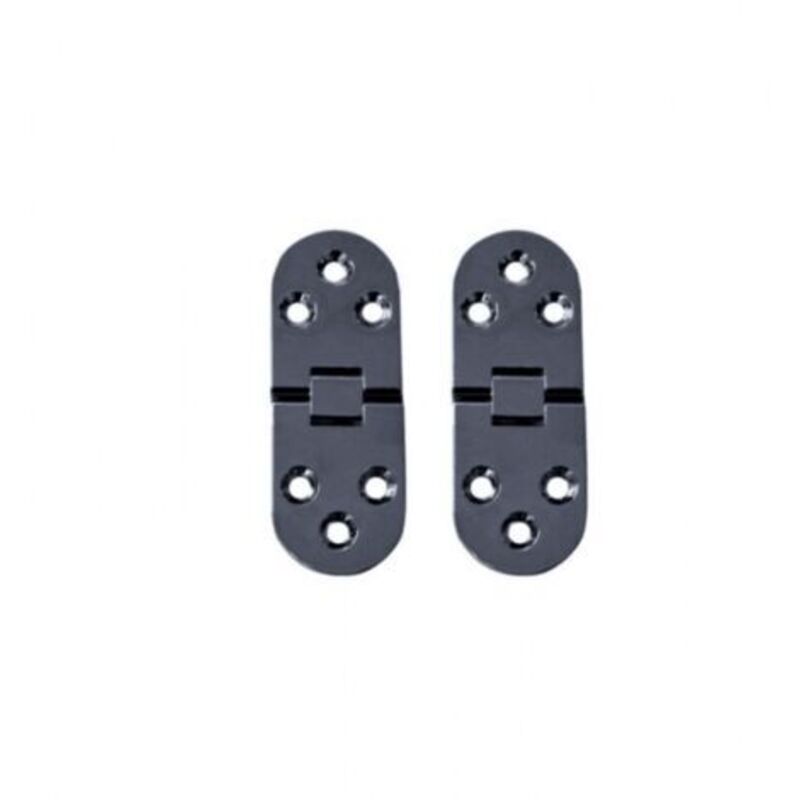 2 Pieces Flat Folding Table Hinges, Foldable Cabinet Door Hinges, Zinc Alloy Cabinet Door Hinge, Round Edge Hinges for Furniture Doors with Screws,