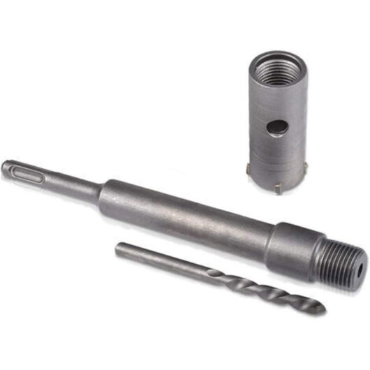 35mm Concrete Hole Saw with Round Handle, SDS-Plus Shank, Concrete Drill Bit for Brick and Concrete Walls, Cement and Stone