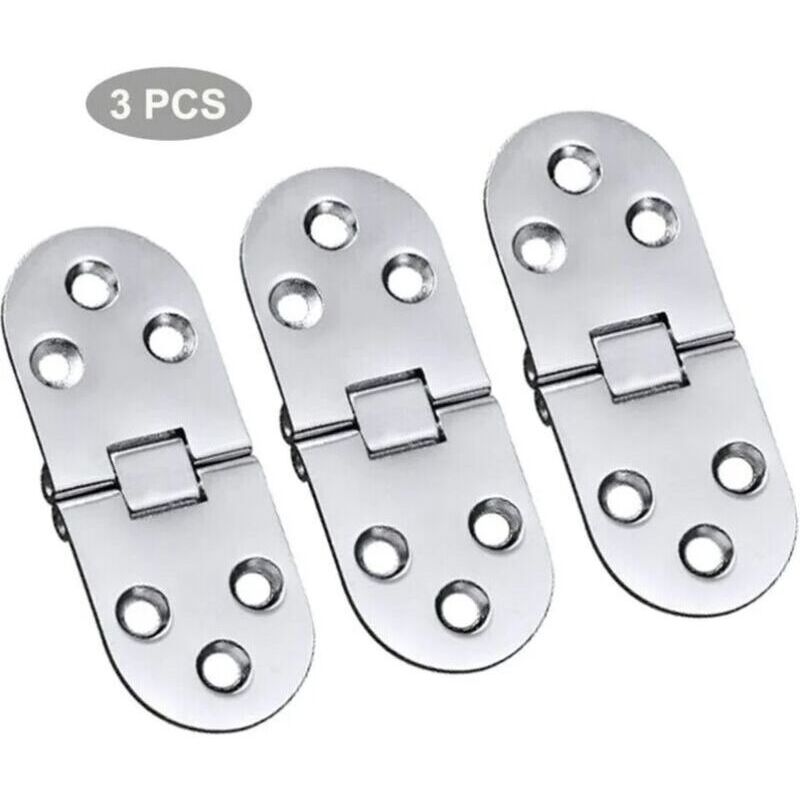 3PCS Alloy Table Hinges Stainless Steel Hinges Folding Door Flap Hinges Table Hinges Folding Hinges Alloy Flip Hinges