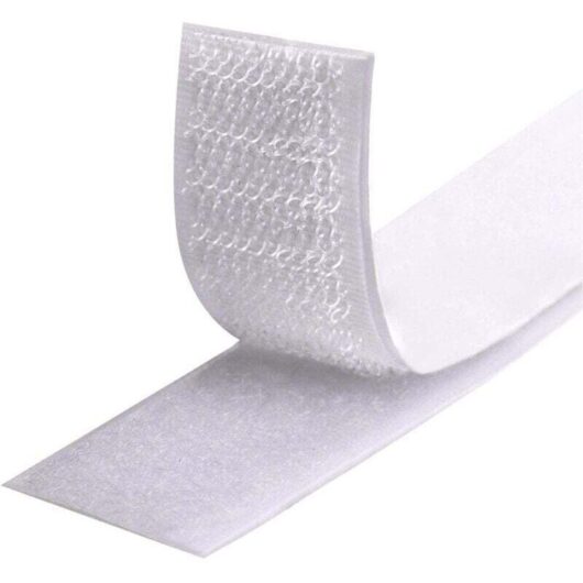8M Adhesive Tape, Hook and Loop Fasteners, Self-Adhesive Hook and Loop Tape for All Types of Installations, 20mm Photo Frame (White)