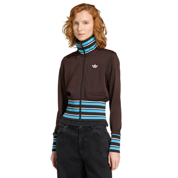 Adidas Women Track Tops - Brown - Size M