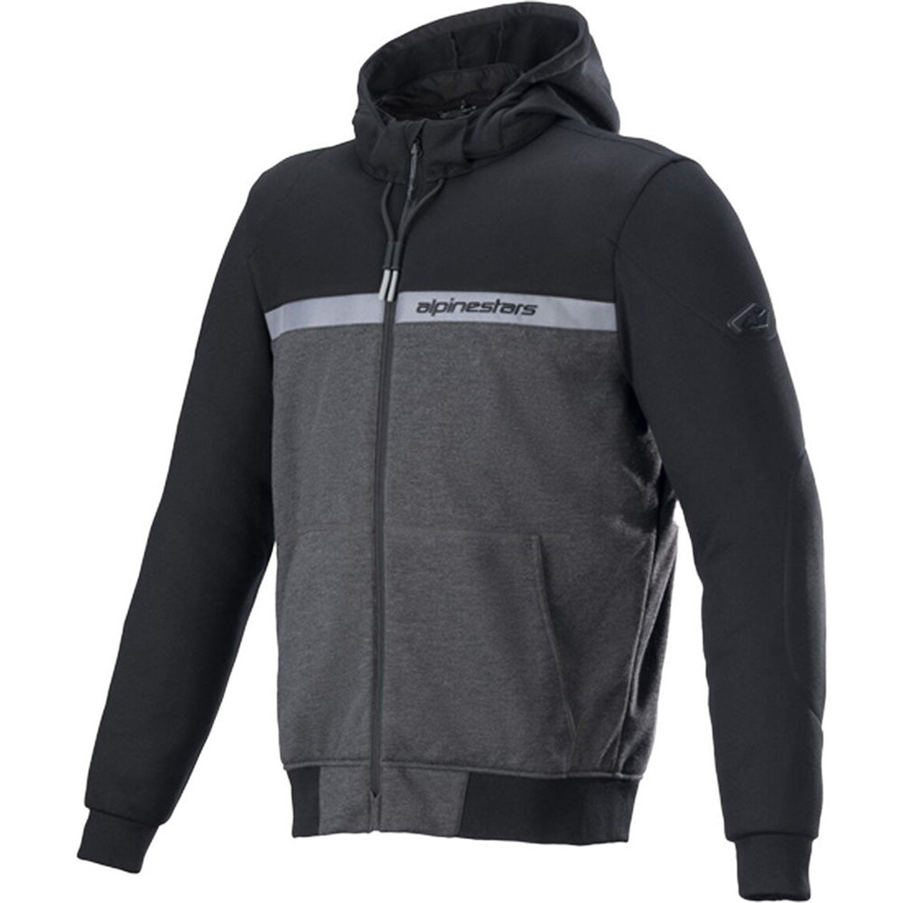 Alpinestars Chrome Street Motorcycle Hoodie - Black Melange Black / UK/US 36-38" | EU 46 / 48 | S
