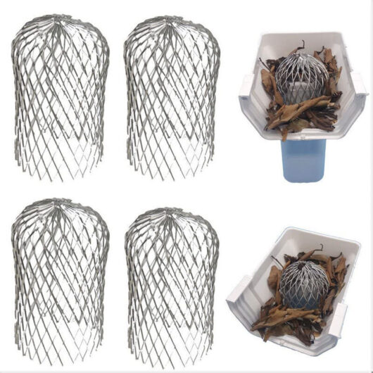 Aluminum Gutter Filters, Gutter Guards, Metal Gutter Protectors, Leaf Guards for House, Eaves, Ditch, Sewer, 4 Pieces