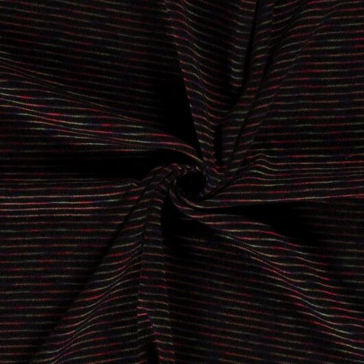 Angora Brushed Sweater Knit Stretch Fabric Black
