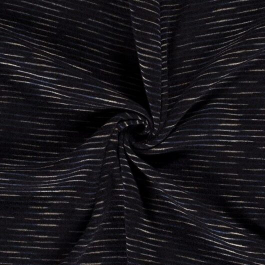 Angora Brushed Sweater Knit Stretch Fabric Navy