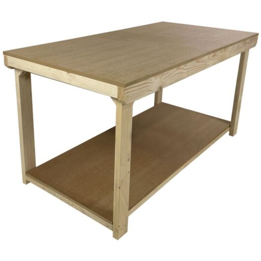 Arbor Garden Solutions - Wooden mdf Top Wide Workbench (4ft x 4ft)