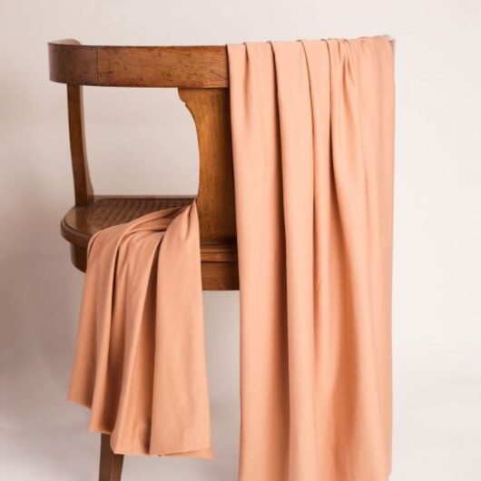 Atelier Brunette Modal Cotton Jersey Stretch Knit Fabric Silky Peach